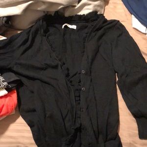 Black cardigan